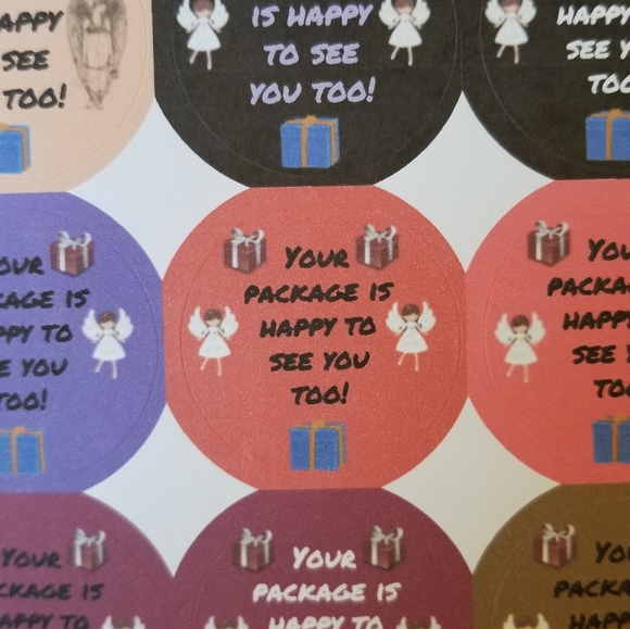 90 Labels Your Pkg is Happy to See You Too - Picture 7 of 16